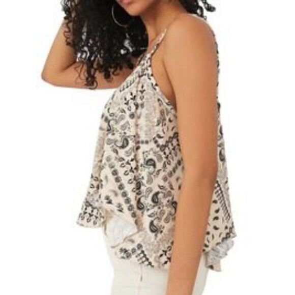 Free People We The Free Hey Girl Paisley Strappy Tank Top - Picture 3 of 6